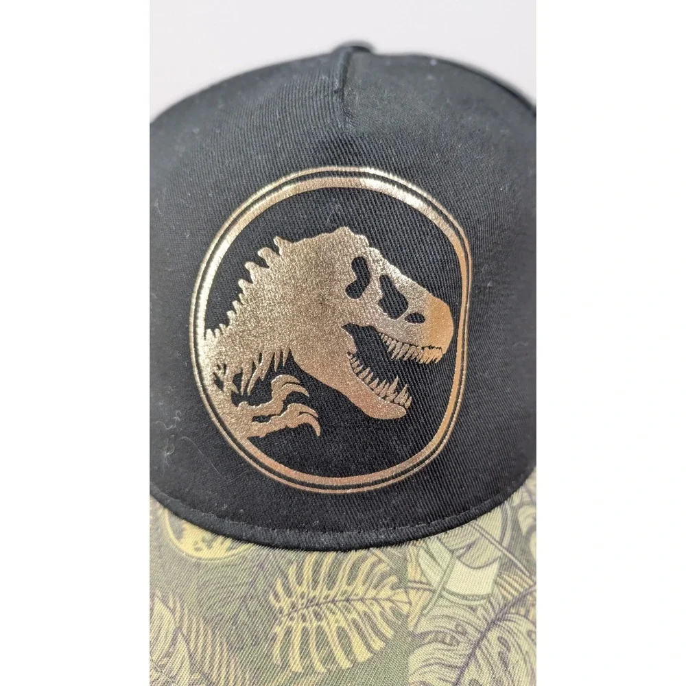 Jurassic World Gold Hat Boy's One Size T-Rex Adjustable Dinosaurs Jurassic Park